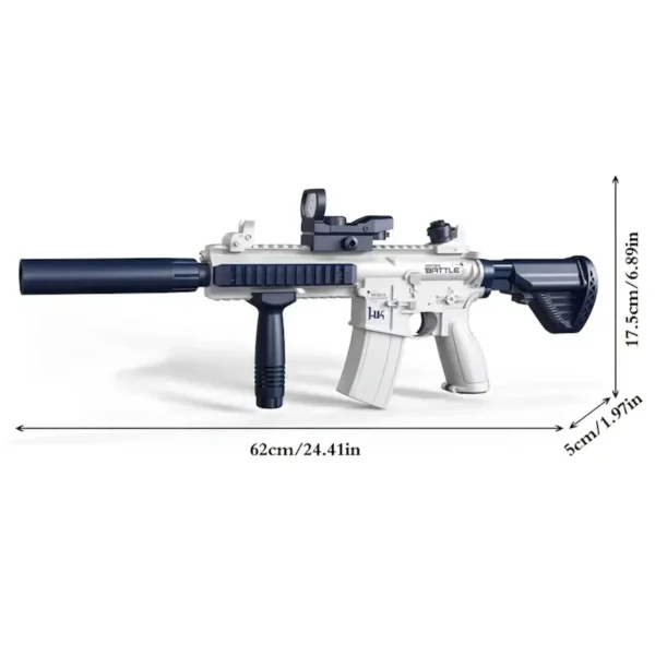Unilabo M416 Electric Water Gun - Battery Powered With External Water Bottle Attachment - Perfect For Kids & Adults Outdoor Fun - Image 2