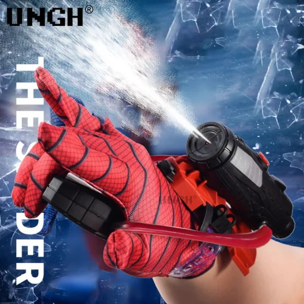 UNGH Spider Launcher Water Gun Summer Summer Beach Wrist Shooting Game Toy Plastic with Gloves For Children Water Fight Game